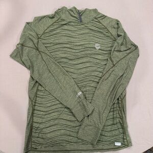 NRS Hoodie Mens Medium Blue Performance H2Core Silkweight Long Sleeve Stretch